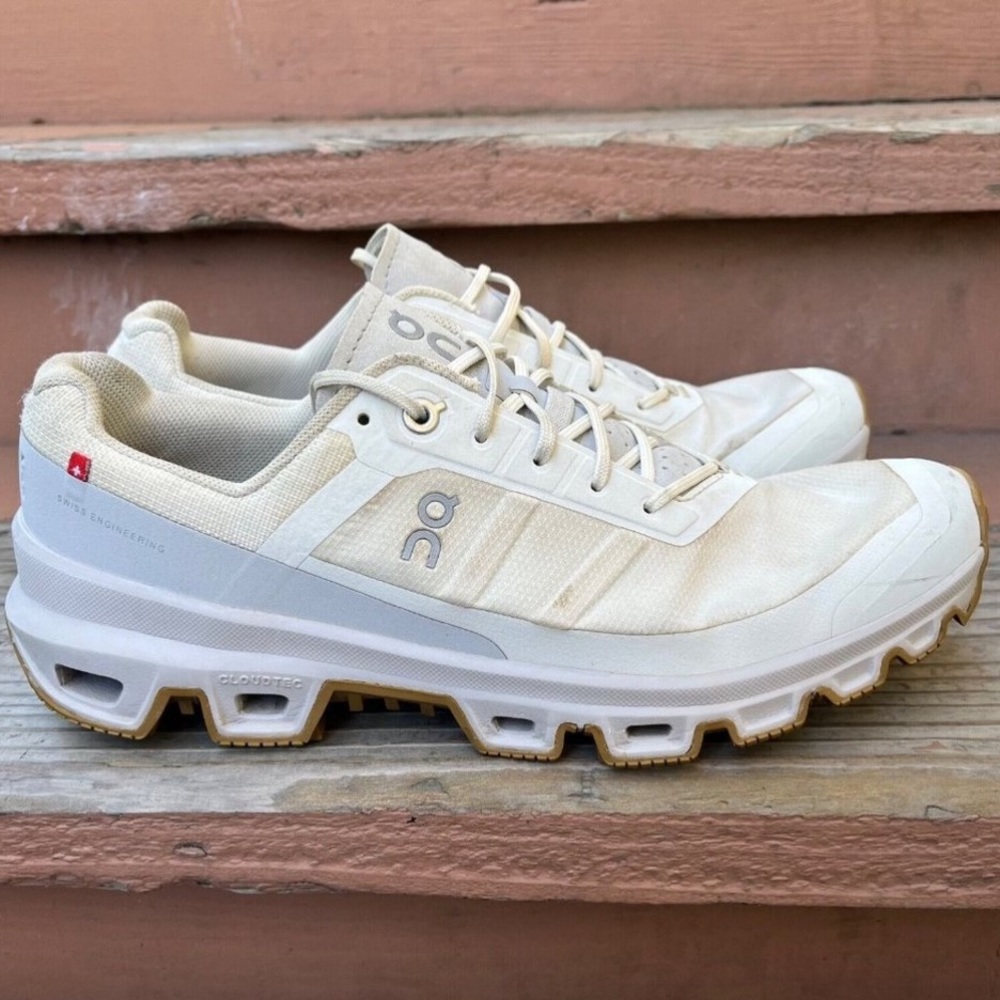 On Cloud Cloudventure White Gray Running Shoes Sn… - image 6